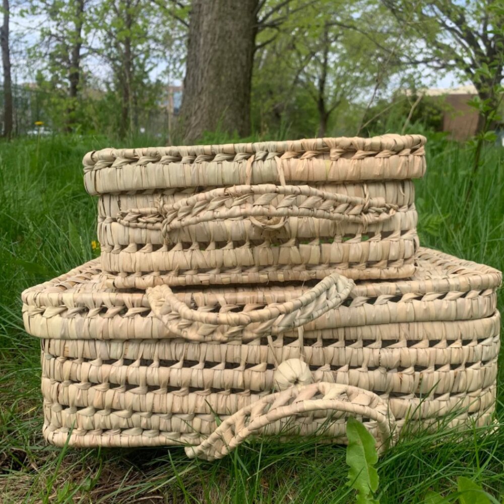 Set of 2 picnic baskets or storage baskets - Picture 5 of 10